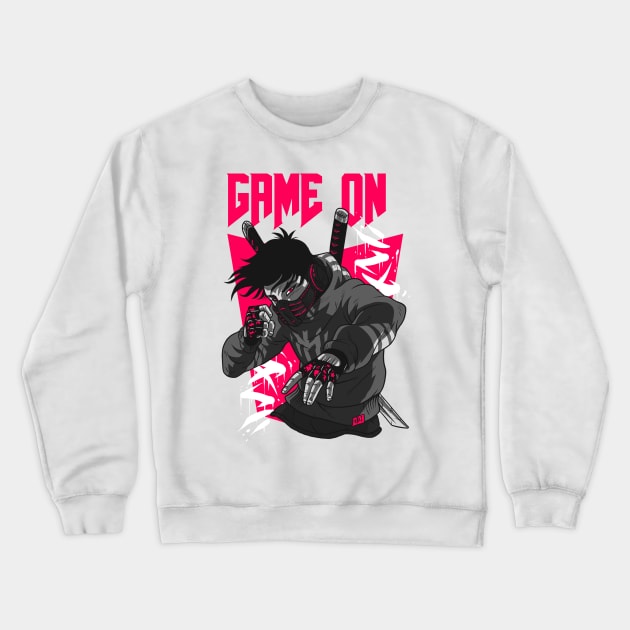 Game on Crewneck Sweatshirt by Azamerch